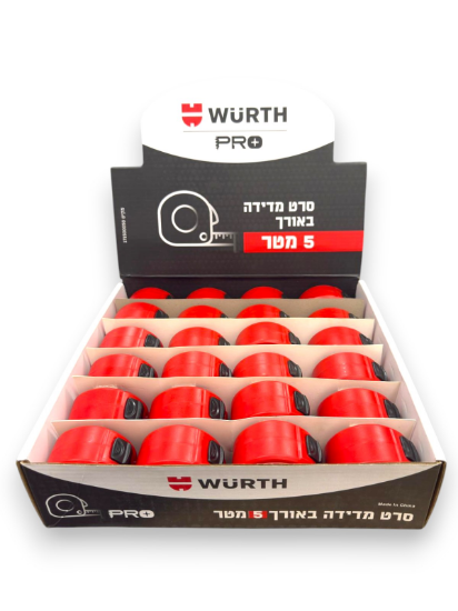 תמונה של אריזת 24 יחידות סרט מדידה 5 מטר